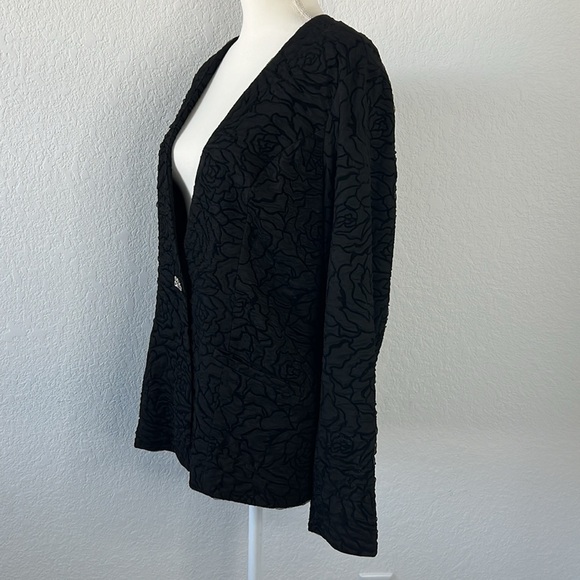 NWT Antthony Design Originals Black Floral Jacket - Picture 5 of 12